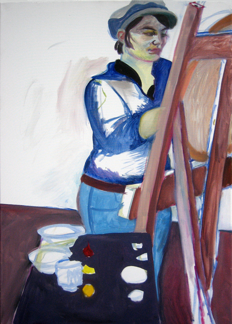 Malerin gemalt Malerin gemalt