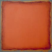 Farbfeld Orange auf Grau