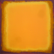 Farbfeld Gelb auf Braun